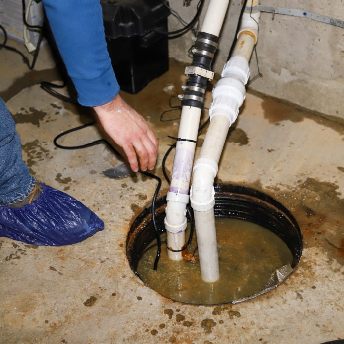 fixing Flooded sump pump